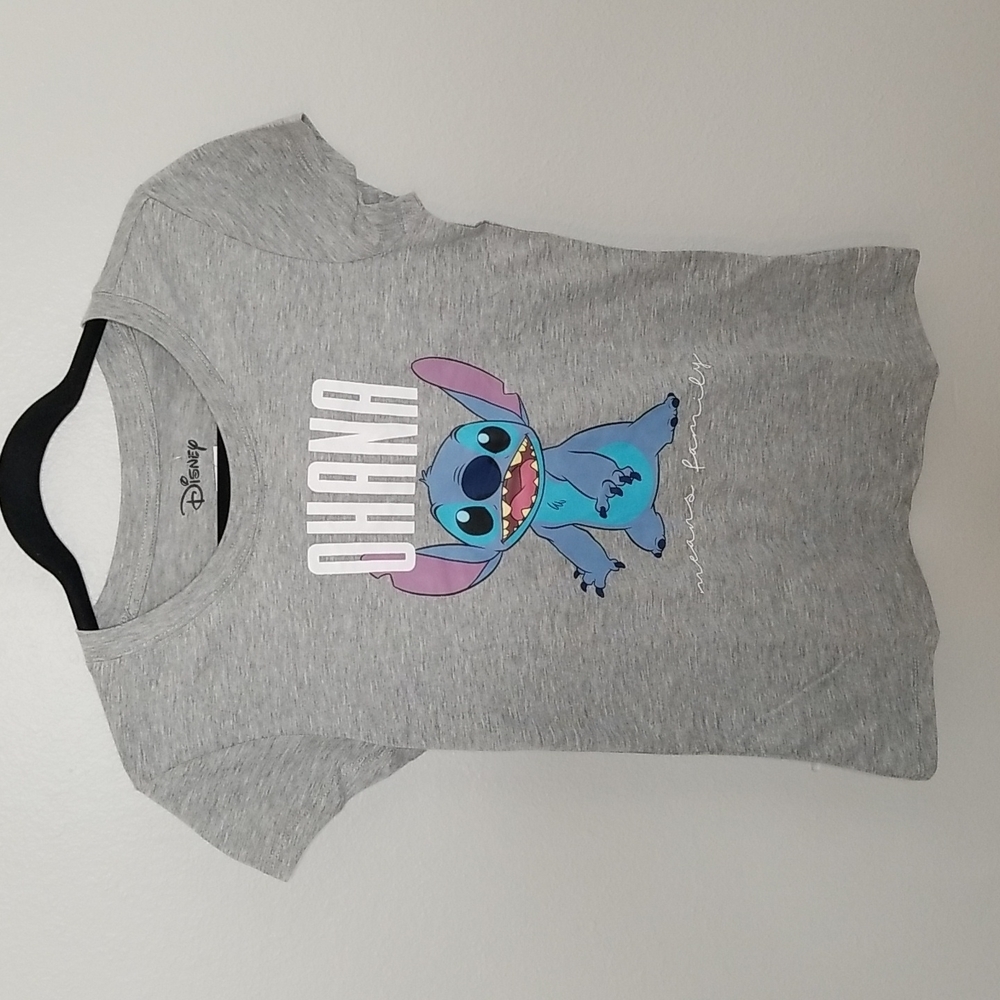 Disney, Lilo and Stitch t shirt, Large, Womens, Grey